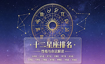 十二星座排名,十二星座的性格和命运