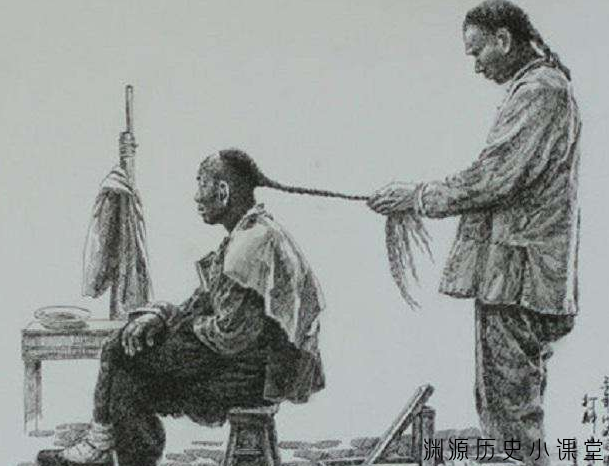 清朝人为什么要剃头,留辫子？